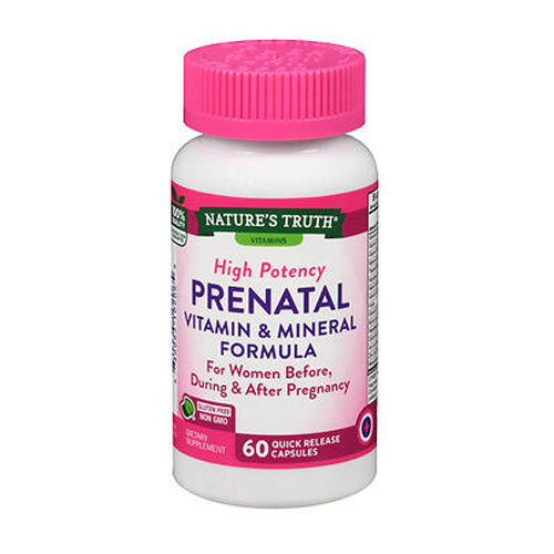 Nature's Truth, Prenatal Vitamin & Mineral Formula Quick Release Capsules, 60 Caps