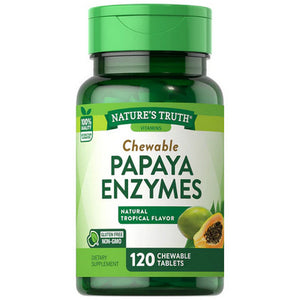 Nature's Truth, Papaya Enzyme Chewable Tablets Natural Tropical, 120 Tabs