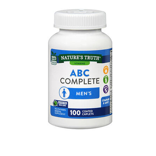 Nature's Truth, Abc Complete Men'S Coated Caplets, 100 Tabs