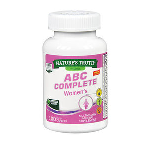 Nature's Truth, Abc Complete Women'S Coated Caplets, 100 Tabs