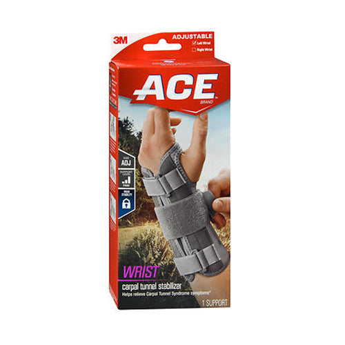 Ace, Carpal Tunnel Wrist Stabilizer Left Adjustable, 1 Each