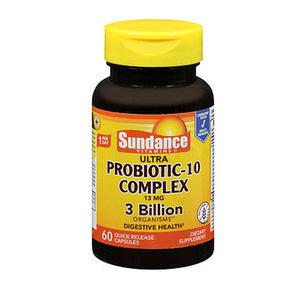Sundance, Ultra Probiotic-10 Complex Quick Release Capsules, 60 Caps