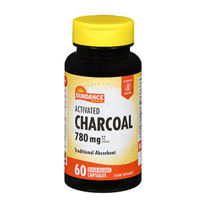 Sundance, Activated Charcoal Quick Release Capsules, 780 Mg, 60 Caps
