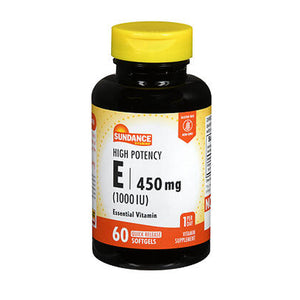 Sundance, High Potency Vitamin E, 450 Mg, 60 Caps