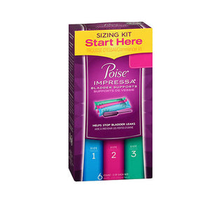 Huggies, Impressa Bladder Suports Sizing Kit, 6 Count