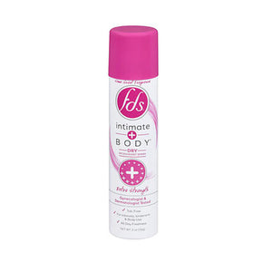 Fds, Intimate Plus Body Dry Deodorant Spray Extra Strength, 2 Oz