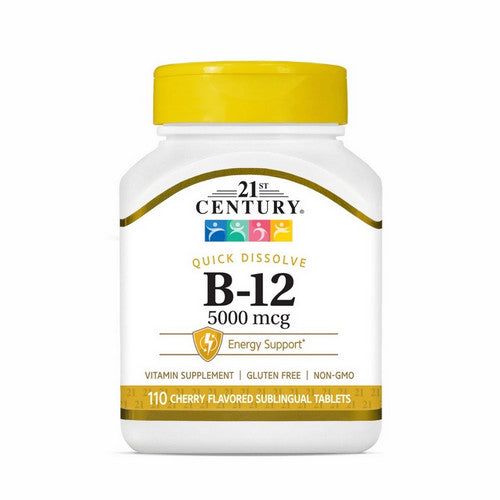 21st Century, Vitamin B-12 Cherry, 5000 Mcg, 110 Tabs