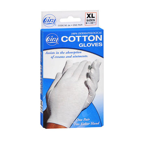 Cara, Dermatological Cotton Gloves Xtra Large, 1 Pair