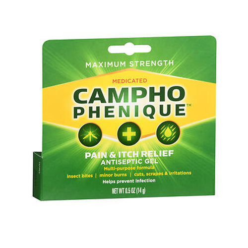 Campho-Phenique, Pain & Itch Relief Antiseptic Gel Original Formula, 0.5 Oz