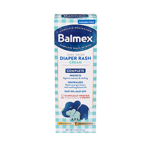 Balmex, Zinc Oxide Complete Diaper Rash Cream, 4 Oz