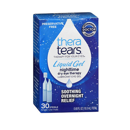 Theratears, Liquid Gel Nighttime Dry Eyes, 30 Each