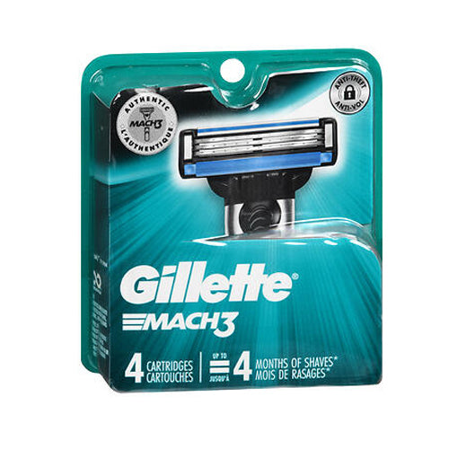 Gillette, Mach3 Cartridges, 4 Each