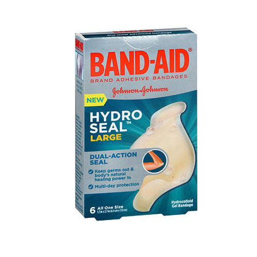 Band-Aid, Hydro Seal Hydrocolloid Gel Bandages Large 1.7 X 2.7 Inch, 6 Each