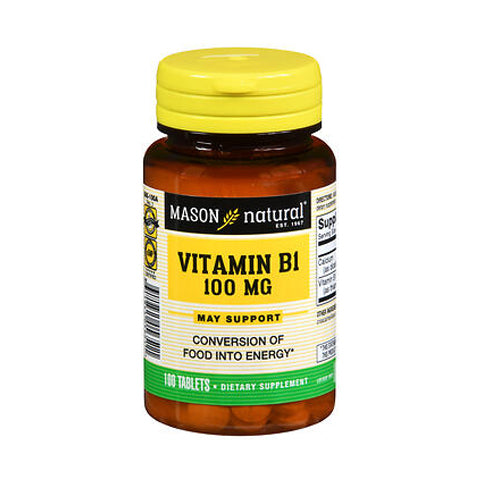 Mason, Natural Vitamin B1, 100 mg, 100 Tabs