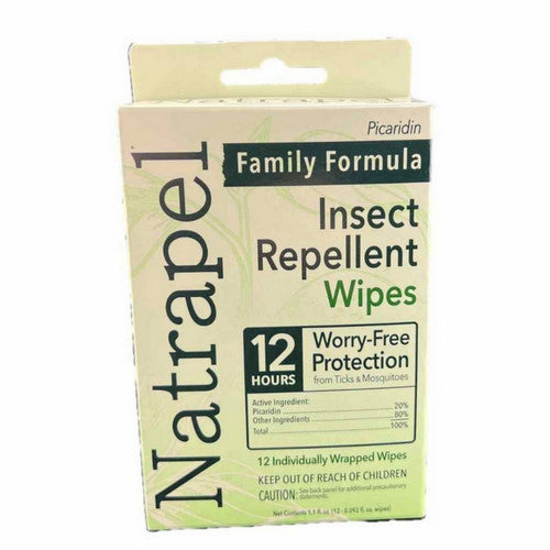 Natrapel, Insect Repellent Wipes, 12 Each