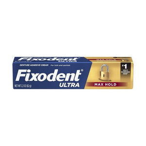 Fixodent, Ultra Denture Adhesive Cream, 2.2 Oz