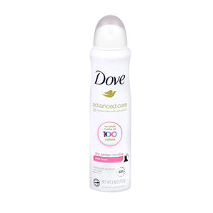 Dove, Advanced Care Antiperspirant Deodorant Dry Spray Invisible Clear Finish, 3.8 Oz