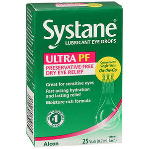 Systane, Ultra Pf Lubricant Eye Drops Vials, 25 Count