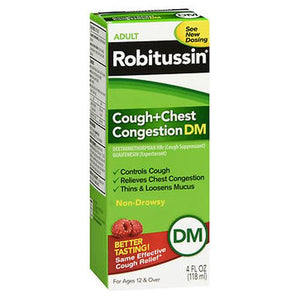 Robitussin, Adult Cough + Chest Congestion Dm Liquid, 4 Oz