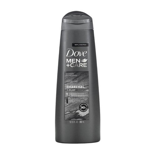 Dove, Men Plus Care Shampoo Purifying Charcoal + Clay, 12 Oz
