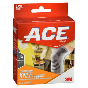Ace, Compression Knee Support Large And Xtra Large, 1 Each
