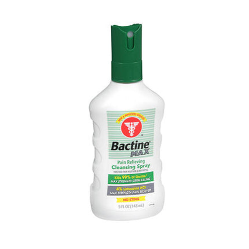 Bactine, Max Pain Relieving Cleansing Spray, 5 Oz
