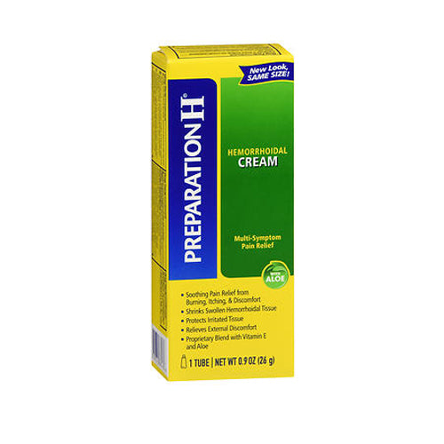 Preparation H, Multi-Symptom Relief Hemorrhoidal Cream With Aloe Maximum Strength, 0.9 Oz