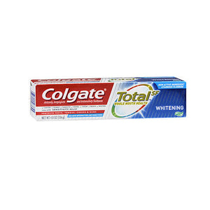 Colgate, Total Whitening Gel Toothpaste, 4.8 Oz