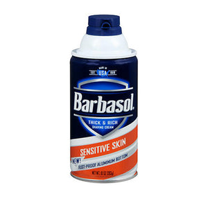 Barbasol, Thick & Rich Shaving Cream Sensitive Skin, 7 Oz