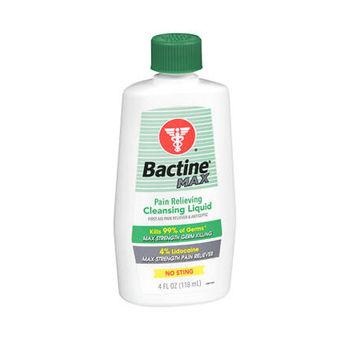 Bactine Max, Pain Relieving Cleansing Liquid, 4 Oz