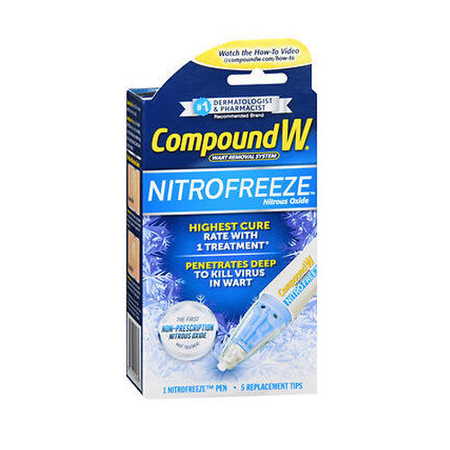 Compound W, Nitrofreeze Wart Remover With Non-Prescription Nitrous Oxide, 5 Applications
