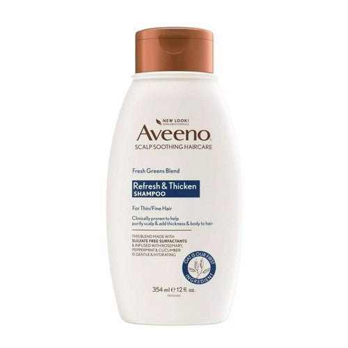 Aveeno, Scalp Soothing Fresh Greens Blend Shampoo Clarifying And Volumizing, 12 Oz