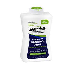 Zeasorb-Af, Af Athlete'S Foot Miconazole Nitrate 2% Antifungal Powder, 2.5 Oz