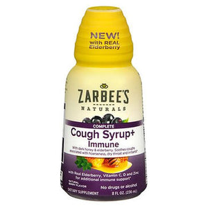 Zarbees, Naturals Complete Cough Syrup Plus Immune Natural Berry, 8 Oz