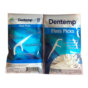 Dentemp, Sword Disposable Floss Picks For Healthy Teeth And Gum, 50 Each