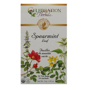 Celebration Herbals, Organic Spearmint Leaf Tea, 24 Bags
