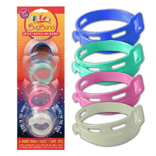 BugBand, Insect Repellent Bands, 4 Count