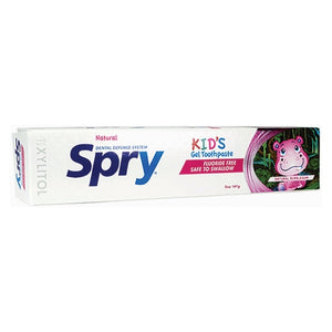 Spry, Spry Kids Gel Toothpaste Fluoride Free Bubblegum, 5 Oz