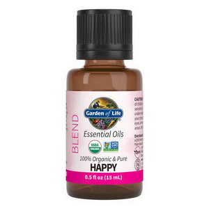 Garden of Life, Essential Oil Blend, Happy 0.5 Oz