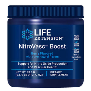 Life Extension, NitroVasc Boost Berry Flavor, 78.60 Grams