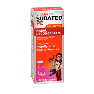 Sudafed Pe, Children's Nasal Decongestant Liquid Berry, 4 Oz