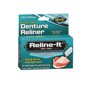 D.O.C., Reline-It Denture Reliner, 2 Each
