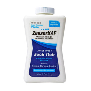 Zeasorb-Af, Af Jock Itch Miconazole Nitrate 2% Antifungal Treatment Super Absorbent Powder, 2.5 Oz