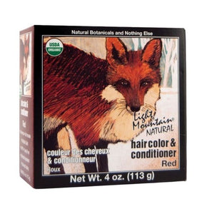 Light Mountain, Natural Hair Color And Conditioner Red, Red 4 Oz