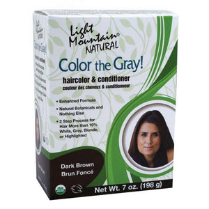 Light Mountain, Color The Gray Dark Brown, 7 Oz