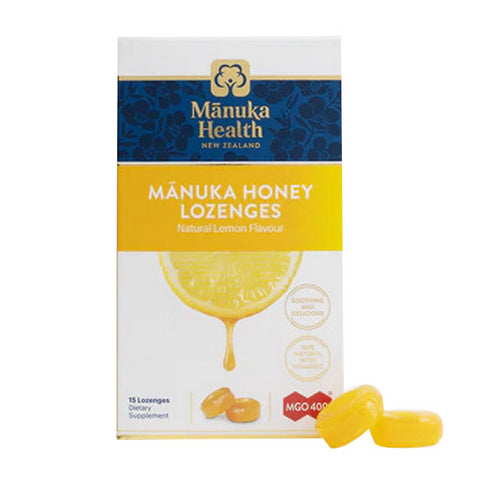 Manuka Health, Honey & Lemon  Lozenges, 15 Count
