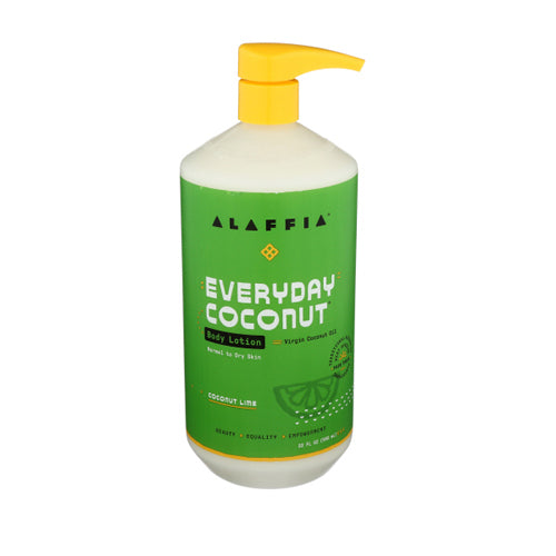 Alaffia, Everyday Coconut Body Lotion Coconut Lime, 32 Oz