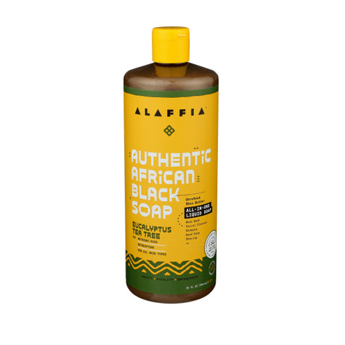 Alaffia, Black Soap Eucalyptus Tea Tree, 32 Oz