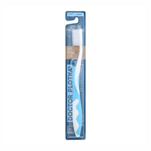 Doctor Plotka's, Toothbrush Super Soft Flossing Bristles Blue, 1 Each