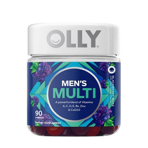 Olly, Perfect Men'S Multi Gummies Blackberry Blitz, 0, 90 Count